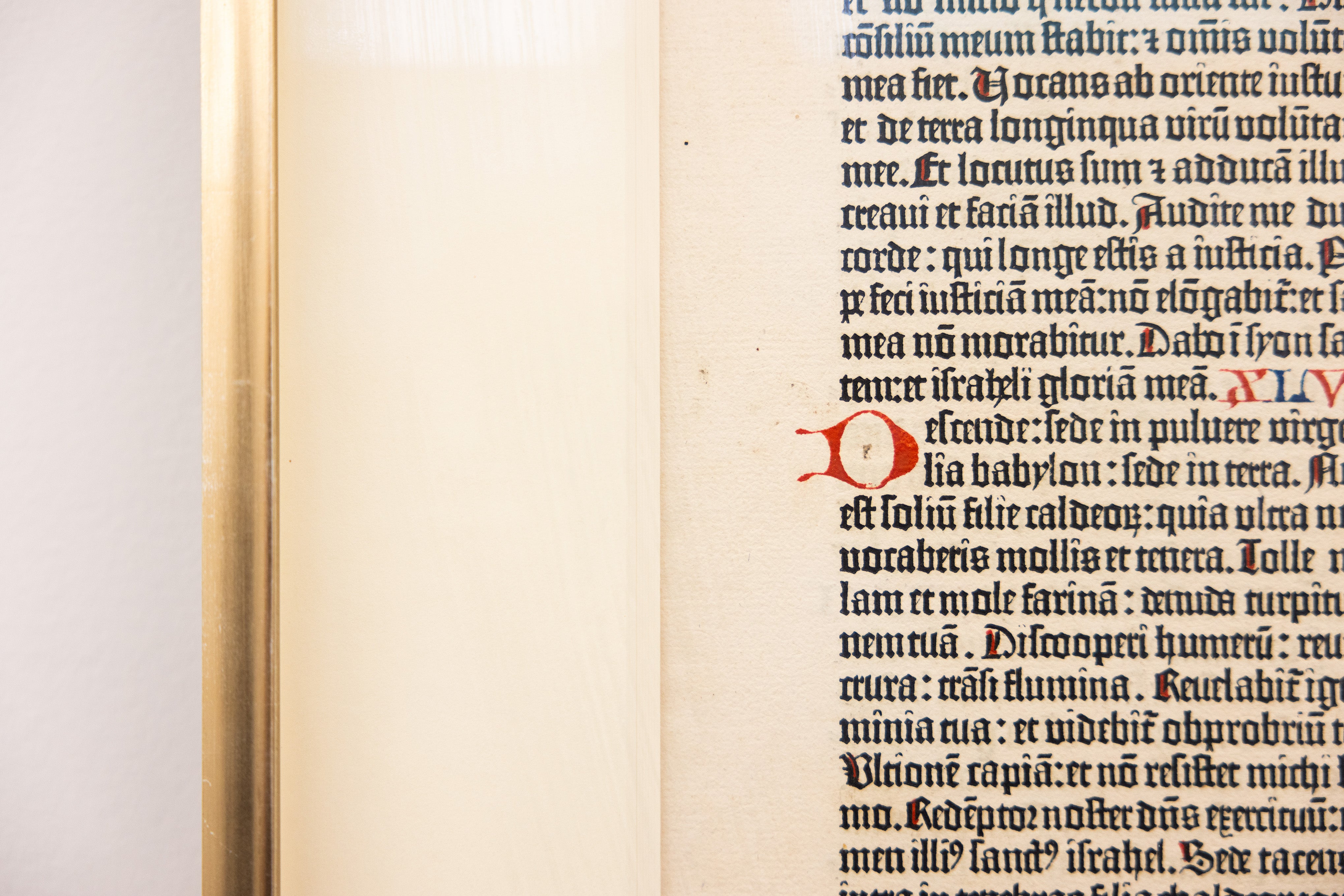 Antiques Trade Gazette: Gutenberg Bible leaf priced at six figures.